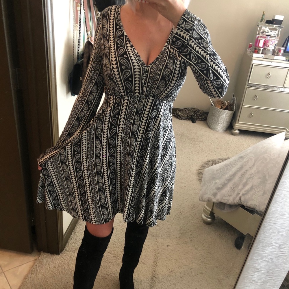 Black & White Paisley dress